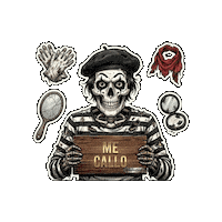 Halloween Skull Sticker