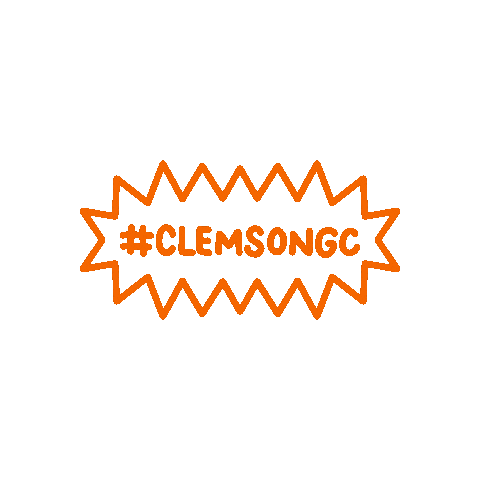 clemsongc giphyupload print clemson clemsongc Sticker
