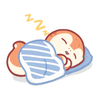 Tired Sleep Sticker by dracoandbubble