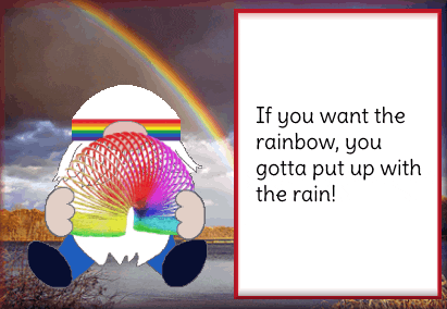 Rainbow Gnome GIF
