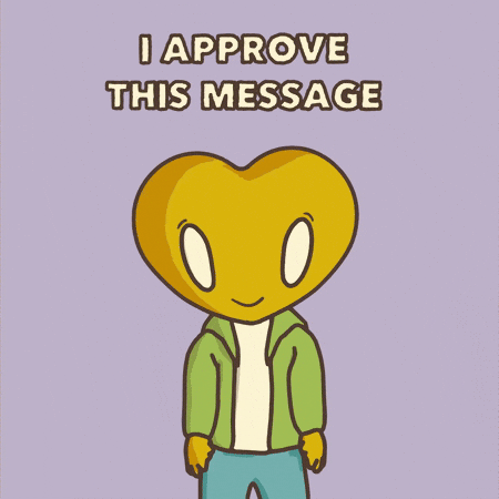 I Approve This Message Yes GIF by LT3 Creations