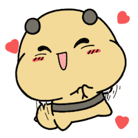 i love you hearts Sticker by Aminal Stickers