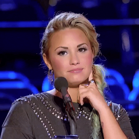 unimpressed demi lovato GIF by X Factor Global