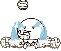 Sad Volleyball Sticker