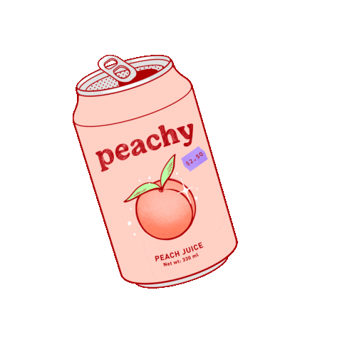 Peach Soda Sticker by Primal Film