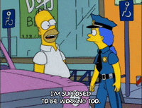 homer simpson laughing GIF