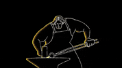 Animation Blacksmith GIF by michael tripolt / atzgerei