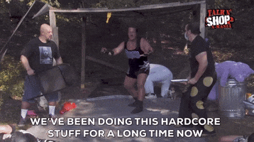 TalkNShop wwe wrestling aew hardcore GIF