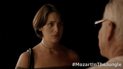 shocked season 4 GIF by Mozart In The Jungle