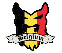 Beard Belgium Sticker by BEARDED VILLAINS
