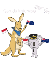 Australia Flag Sticker by GarudaIndonesia