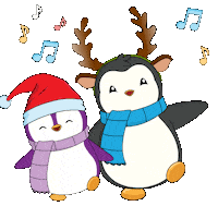 Merry Christmas Singing Sticker by Pudgy Penguins