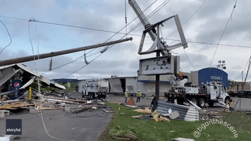 Widespread Damage Seen in Gaylord, Michigan, After Deadly Tornado