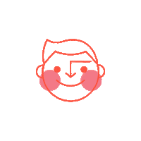 EstudioYY wink boy feliz niño Sticker