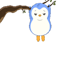 Tired I Got This Sticker by Pudgy Penguins