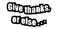 Give Thanks Sticker by MANGOTEETH