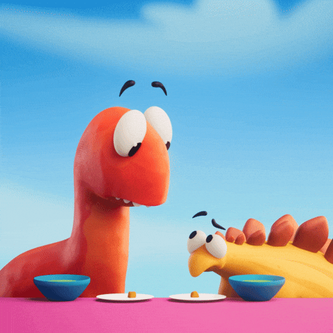 Not Funny Smile GIF by Claynosaurz