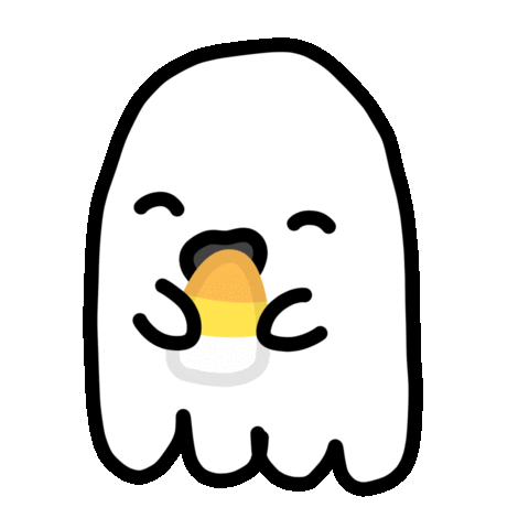 Candy Corn Eating Sticker
