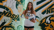 Volleyball Bison GIF by NDSU Athletics