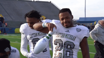 Eagles Football Celebration GIF by EMU Athletics
