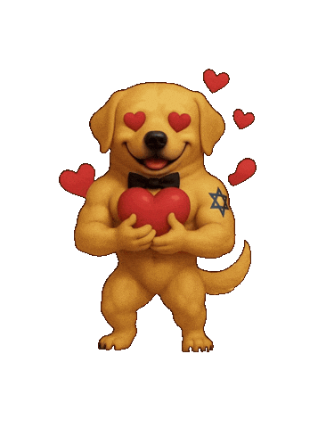 In Love Hearts Sticker