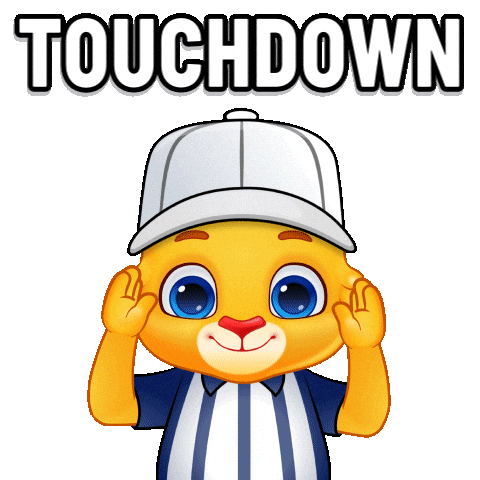 Touch Down Super Bowl Sticker by Lucas and Friends by RV AppStudios