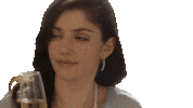 emiliaares upset drinking champagne amazon prime Sticker