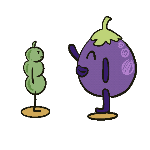 Green Beans Design Sticker