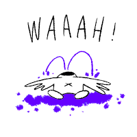 Sad Cry Sticker