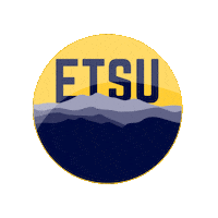 Blue And Gold Sunrise Sticker by ETSU