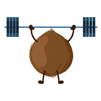 dimestr power smoothie coconut dimes Sticker