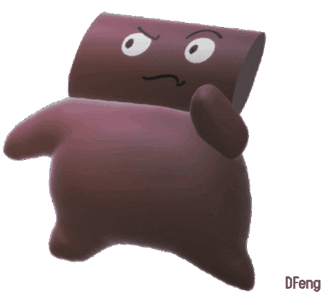 Confused Swiss Roll Sticker