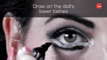 DIY Halloween Porcelain Doll Makeup