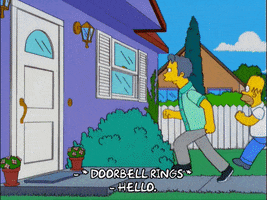 sneaking homer simpson GIF