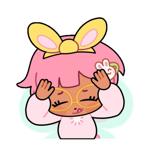 SparklesMagicalMarket pink animals thinking think Sticker