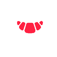lecrobag smile red circle rot Sticker