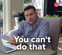 You can't do that