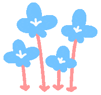 Baby Blue Wow Sticker by Ai and Aiko