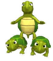 3D Turtle Sticker