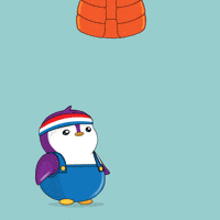 Jumping So Close GIF by Pudgy Penguins