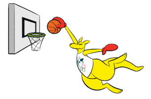 Boxing Kangaroo Basketball Sticker by AUSOlympicTeam