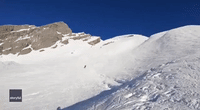 Skier Channels Superman With Front Flip in the French Alps
