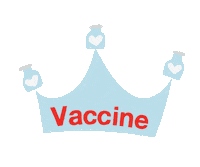 Crown Vaccine Sticker by British Red Cross