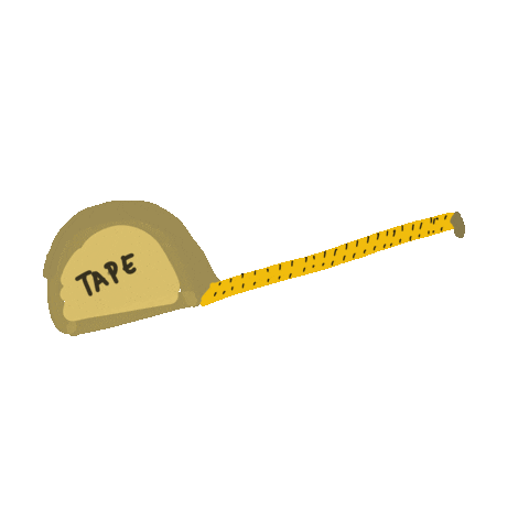 shasawaode tape ruler measure measurement Sticker
