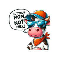 Vegan Milk Sticker by Natur-Clean-up