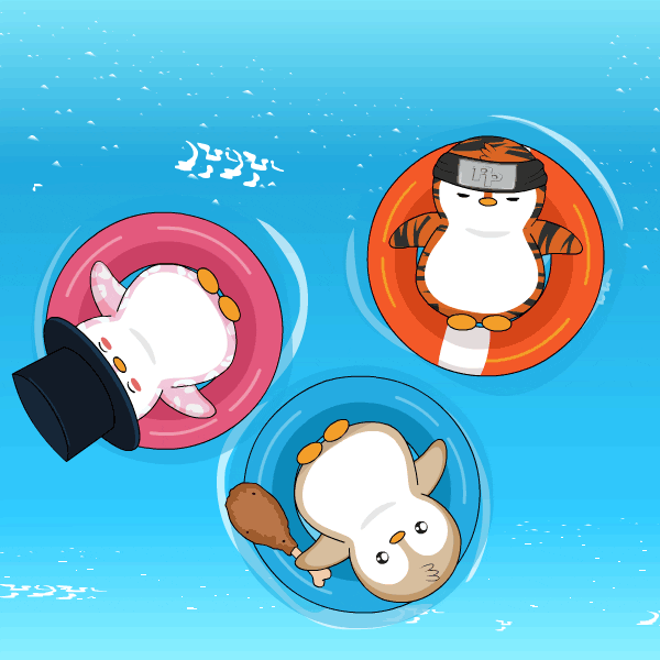 Chilling Summer Time GIF by Pudgy Penguins