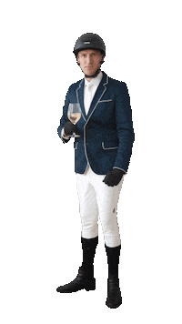 Champagne Reiten Sticker by Vaternam