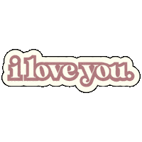 lizdelmart love design amor ily Sticker