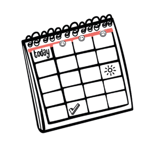Persönlicher Kalender Planering Sticker by Personalplanner.com