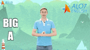 big a alphabet GIF by ALO7.com